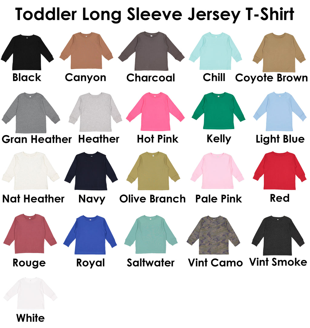Custom Toddler Jersey Long Sleeve T-Shirt