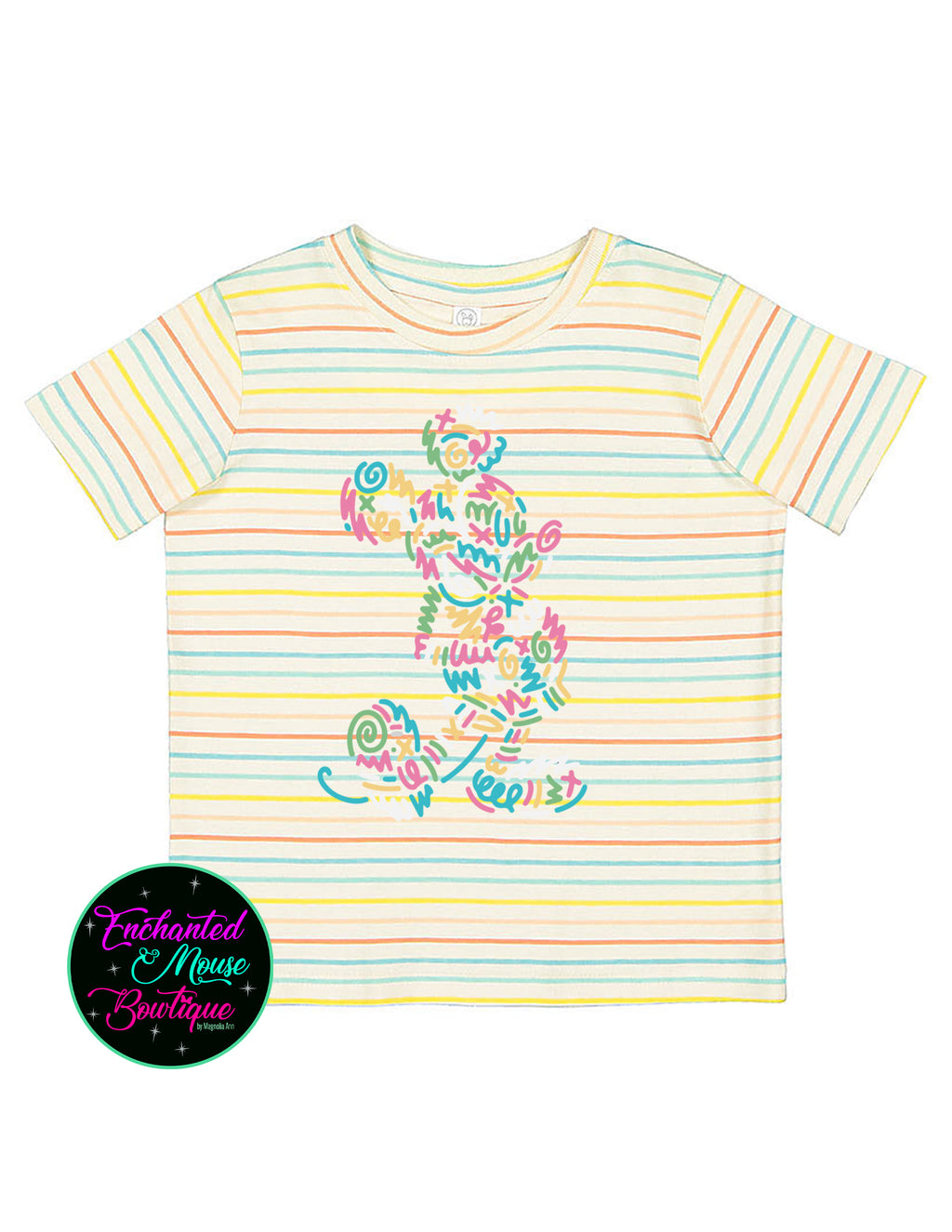 Mickey Colorful Scribble T-Shirt