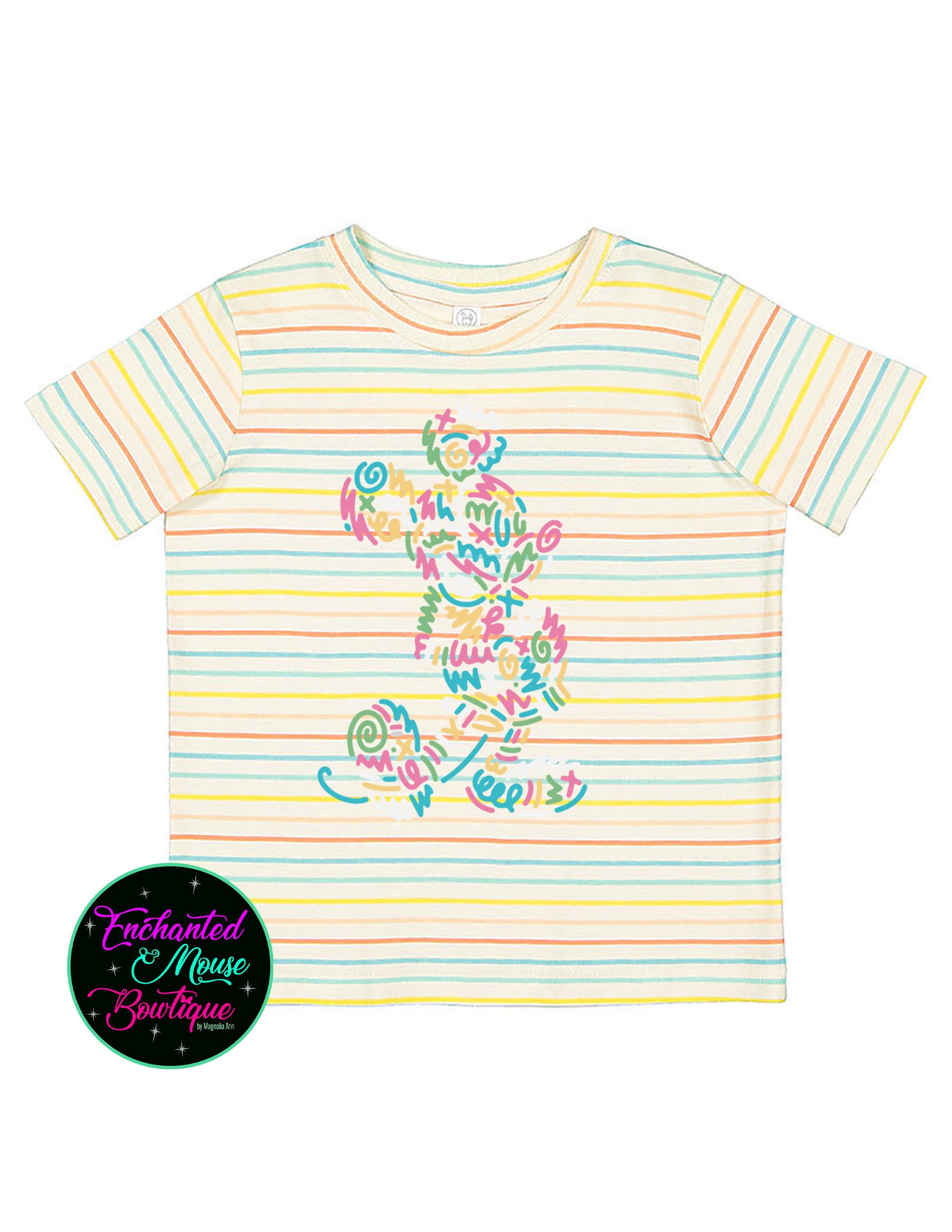 Mickey Colorful Scribble T-Shirt