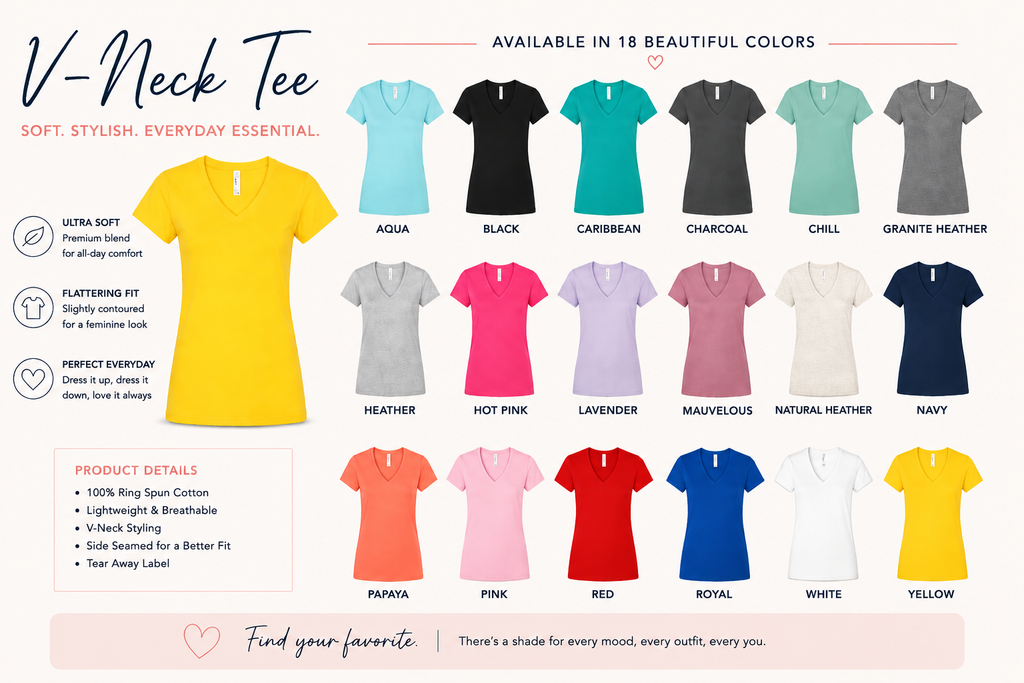 Custom Women's V-Neck T-Shirt