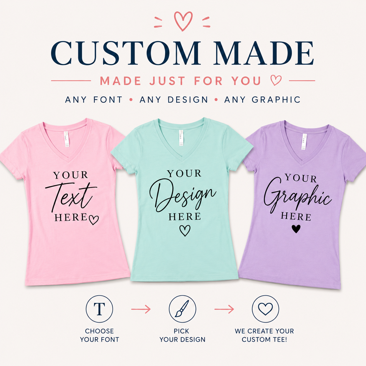 Custom Women's V-Neck T-Shirt