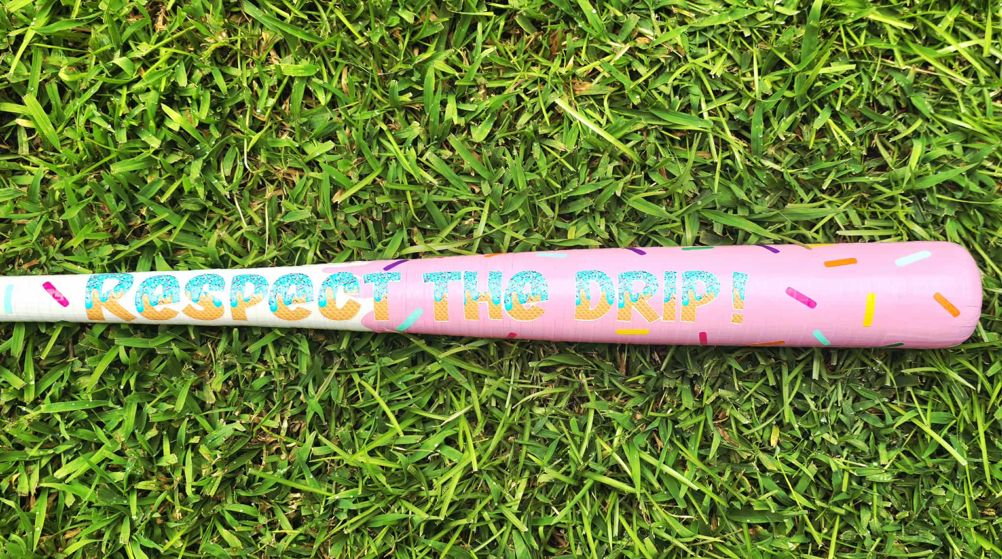Respect the Drip Sprinkle Taped Plastic Bat