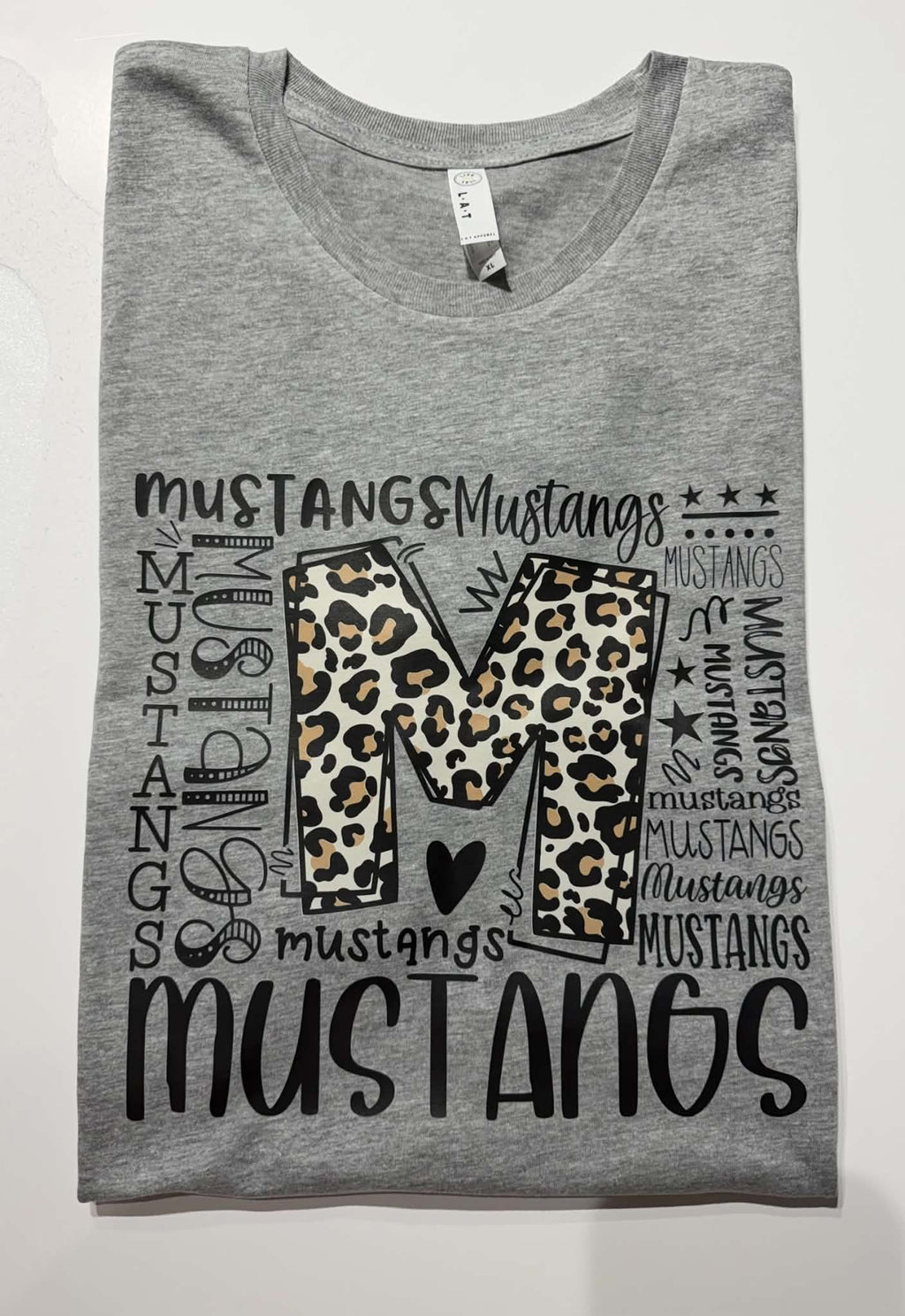 Mustangs Typography Graphic T-Shirt