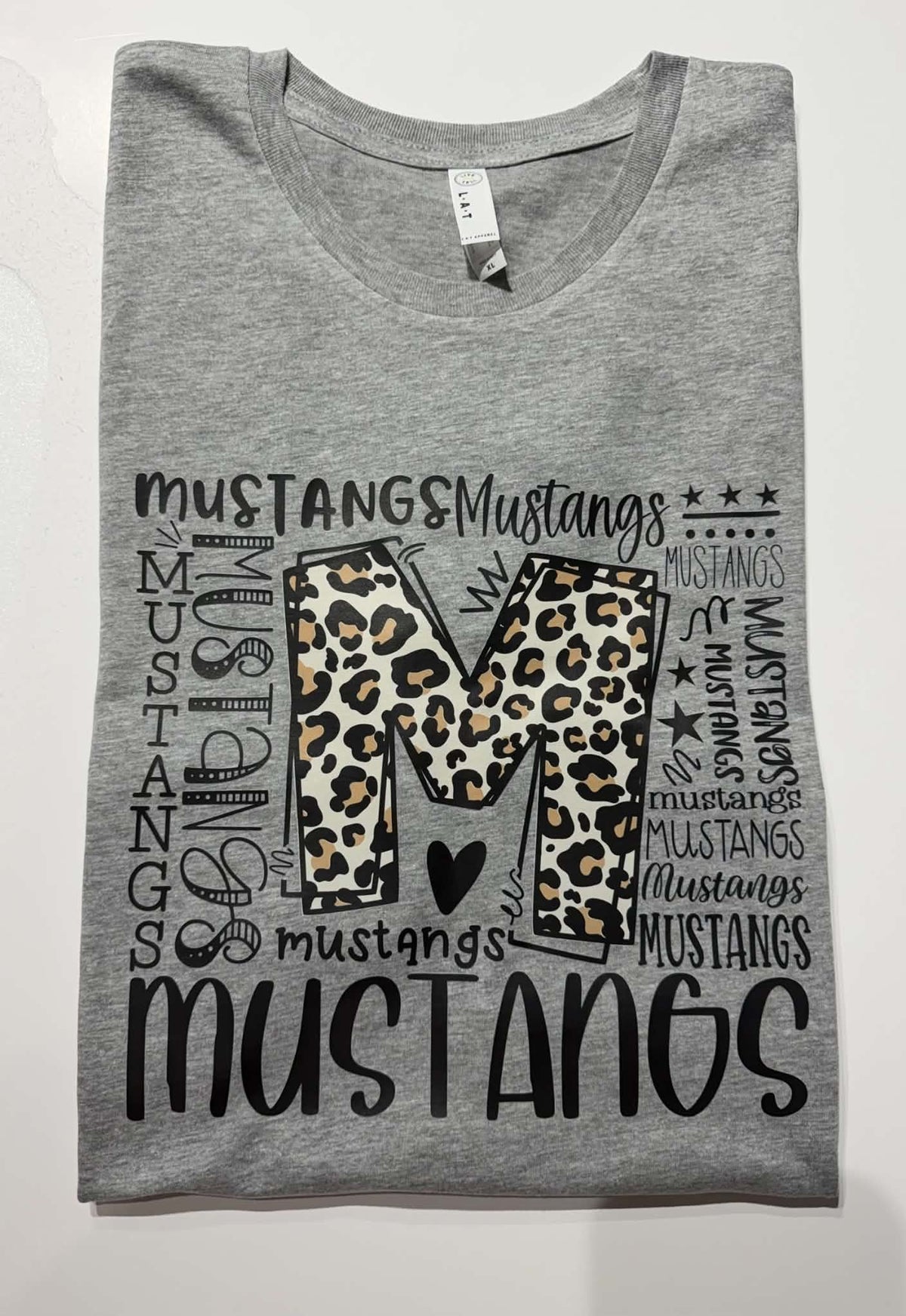 Mustangs Typography Graphic T-Shirt