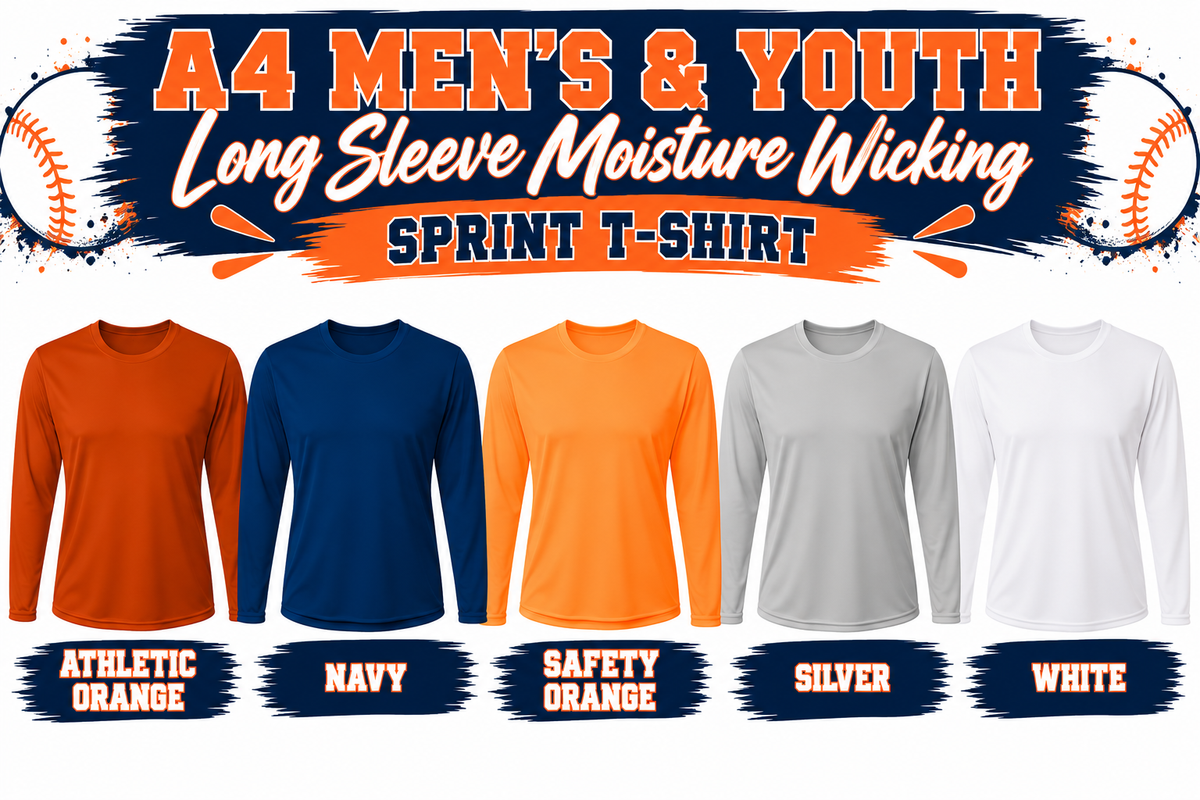 Vipers Unisex Youth & Adult Long Sleeve Moisture Wicking T-Shirt