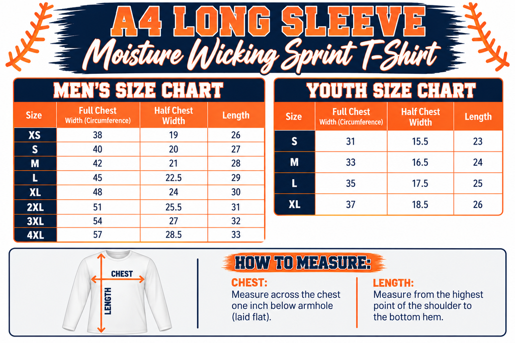 Vipers Unisex Youth & Adult Long Sleeve Moisture Wicking T-Shirt