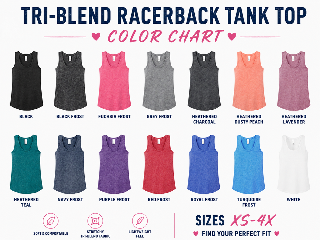 Custom Tri-Blend Racerback Ladies Tank Top