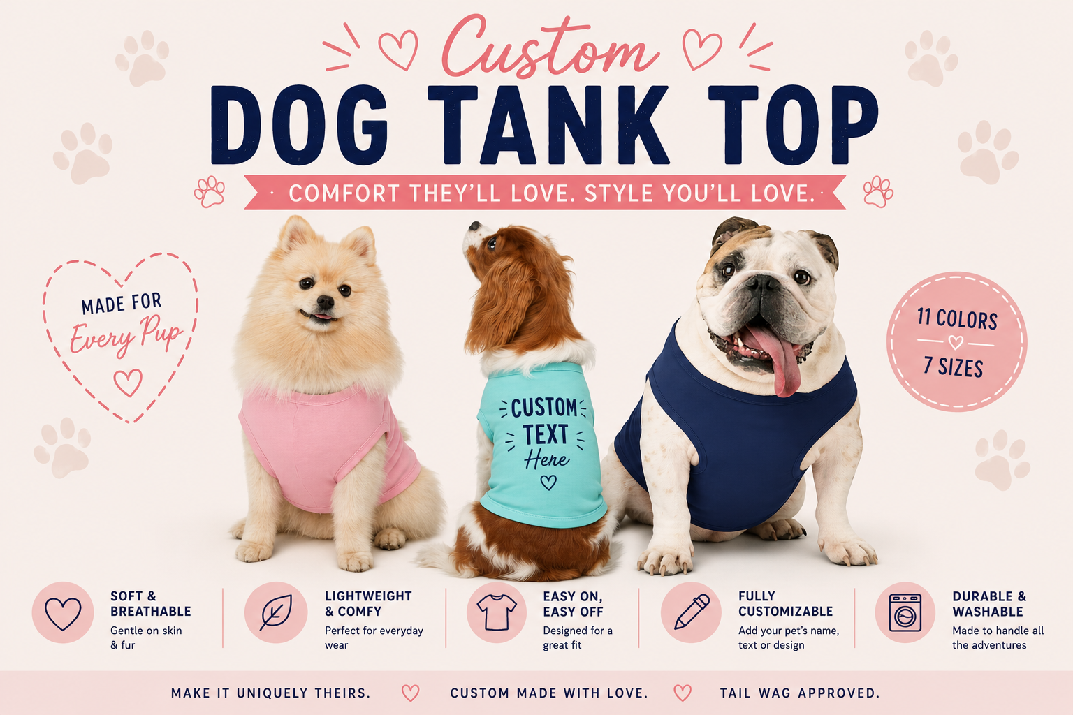 Custom Dog Tank Top