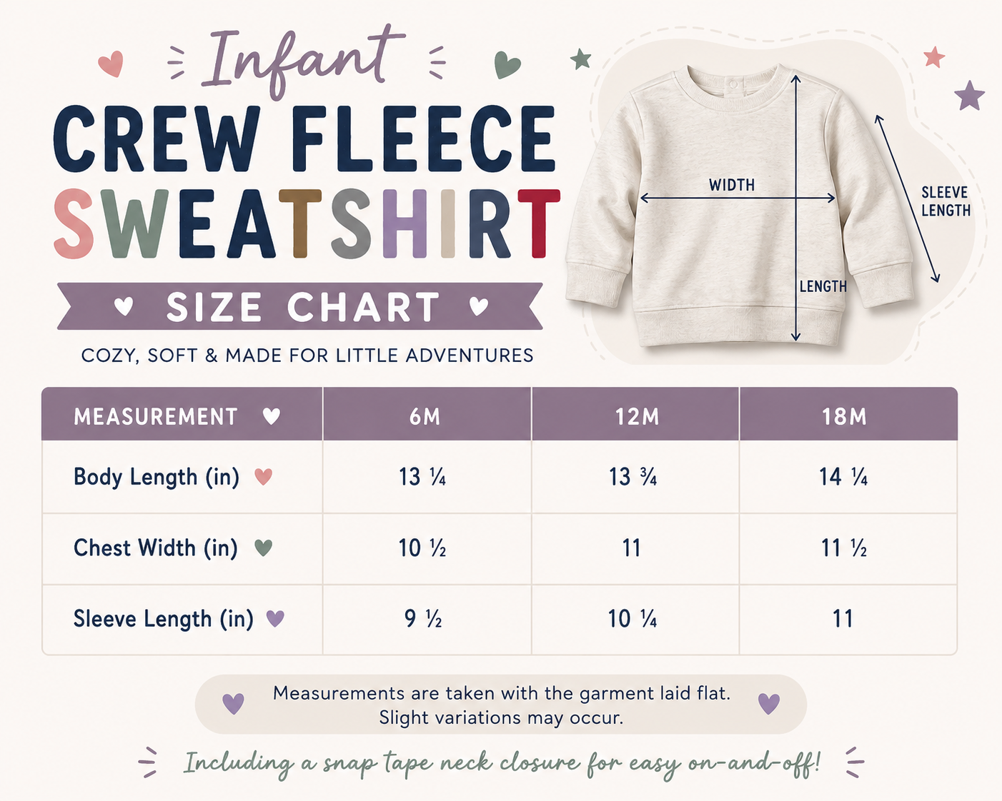 Custom Infant Fleece Sweatshirt