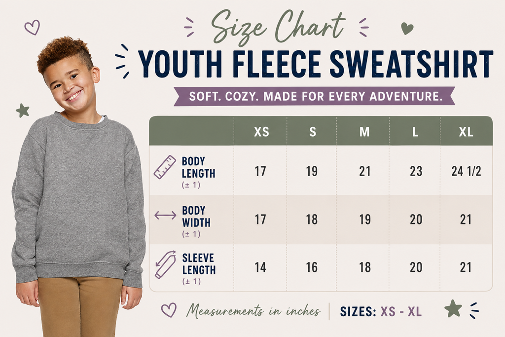Custom Youth Fleece Sweatshirt
