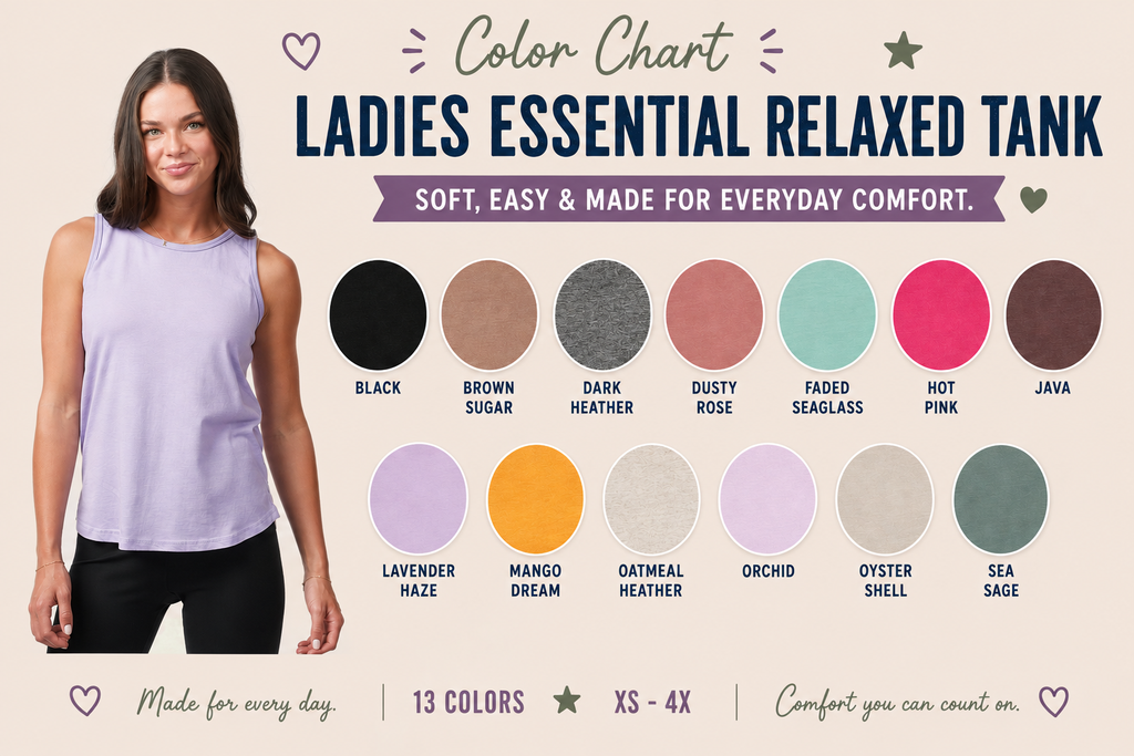 Custom Ladies Essential Relaxed Tank