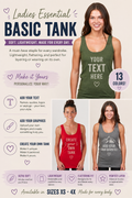 Custom Ladies Essential Basic Tank