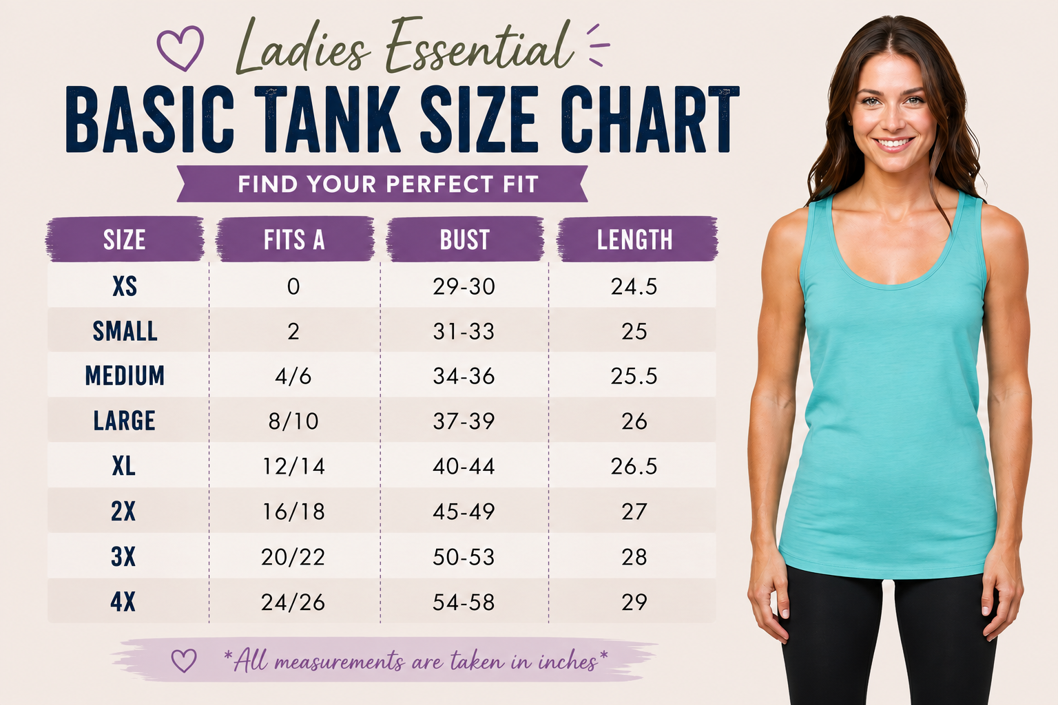 Custom Ladies Essential Basic Tank