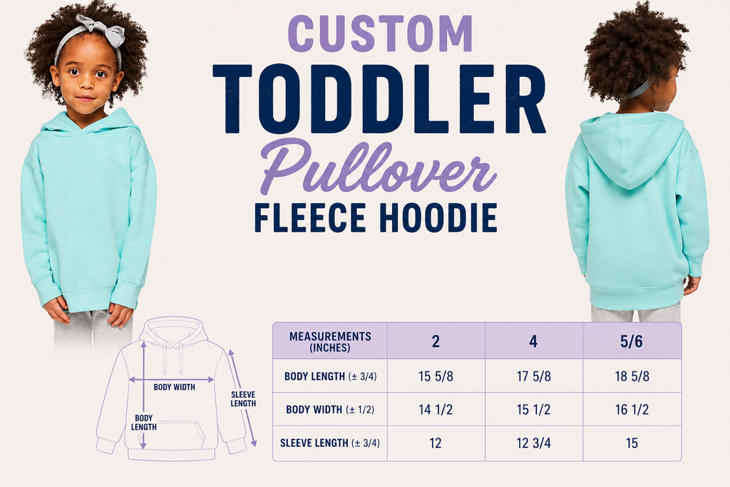 Custom Toddler Pullover Fleece Hoodie