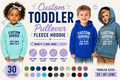 Custom Toddler Pullover Fleece Hoodie