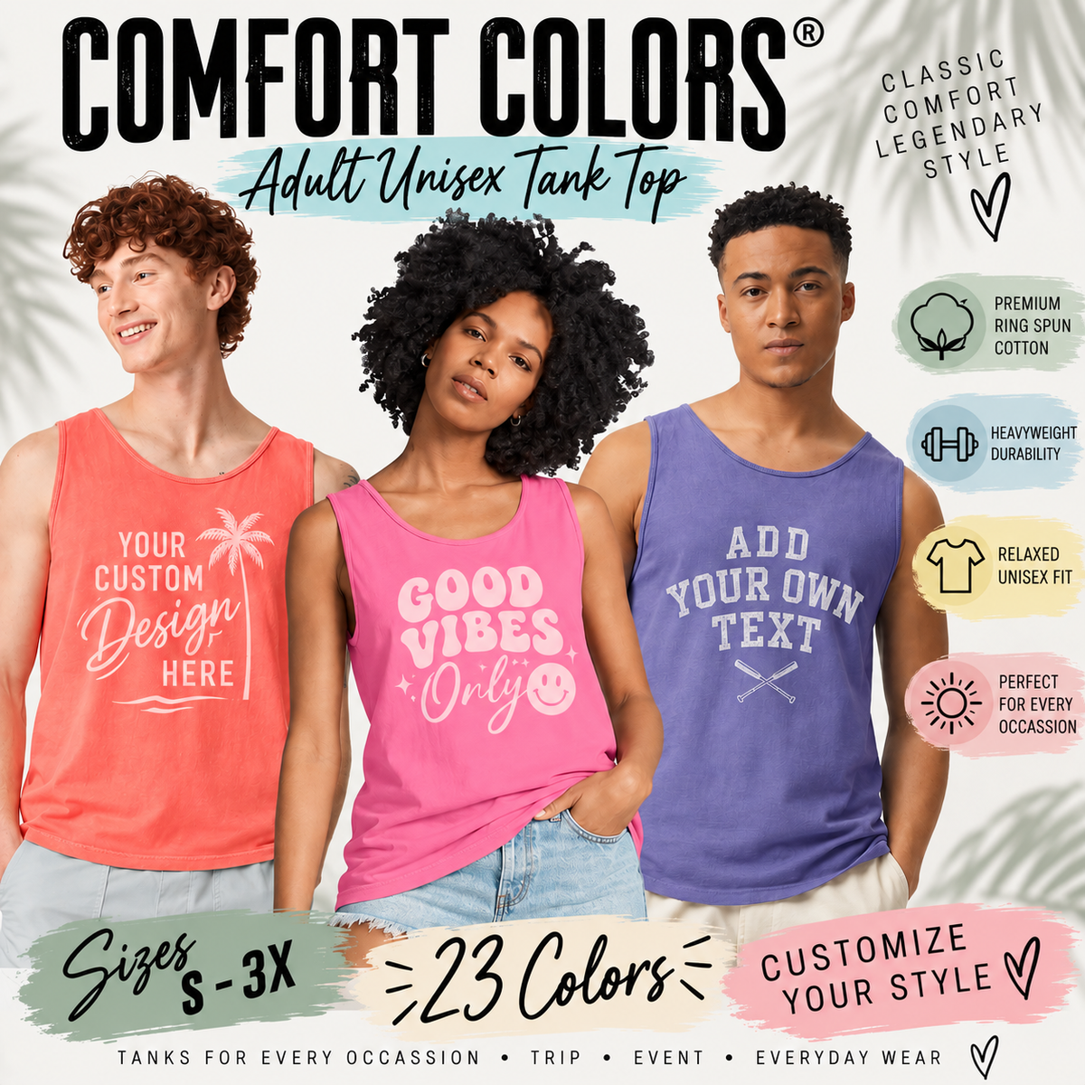 Custom Comfort Colors Adult Unisex Tank Top