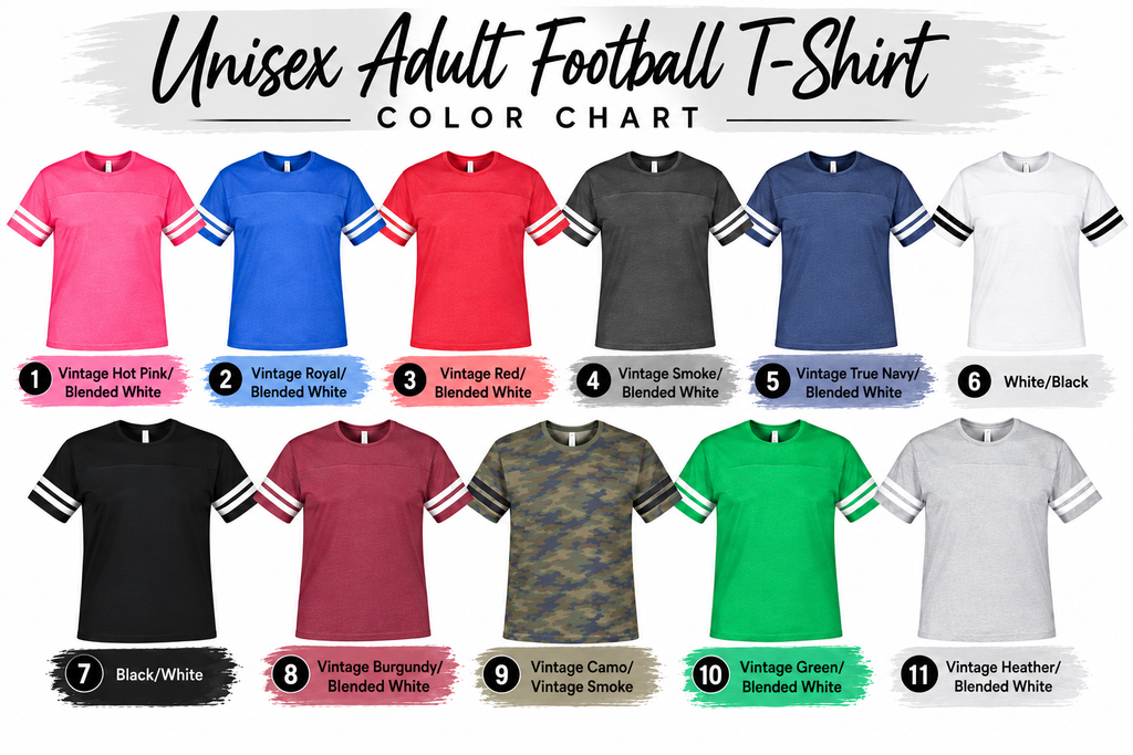 Custom Adult Unisex Football T-Shirt