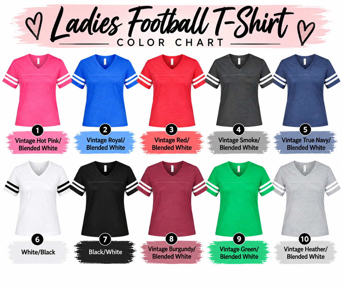 Custom Ladies Football T-Shirt