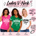 Custom Ladies Football T-Shirt