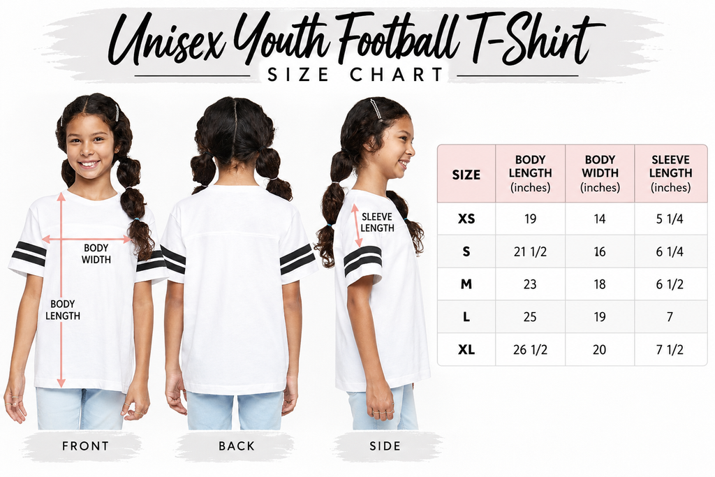 Custom Youth Unisex Football T-Shirt