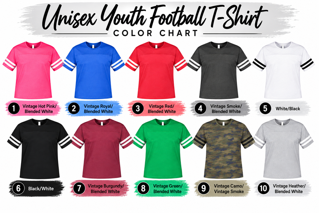 Custom Youth Unisex Football T-Shirt