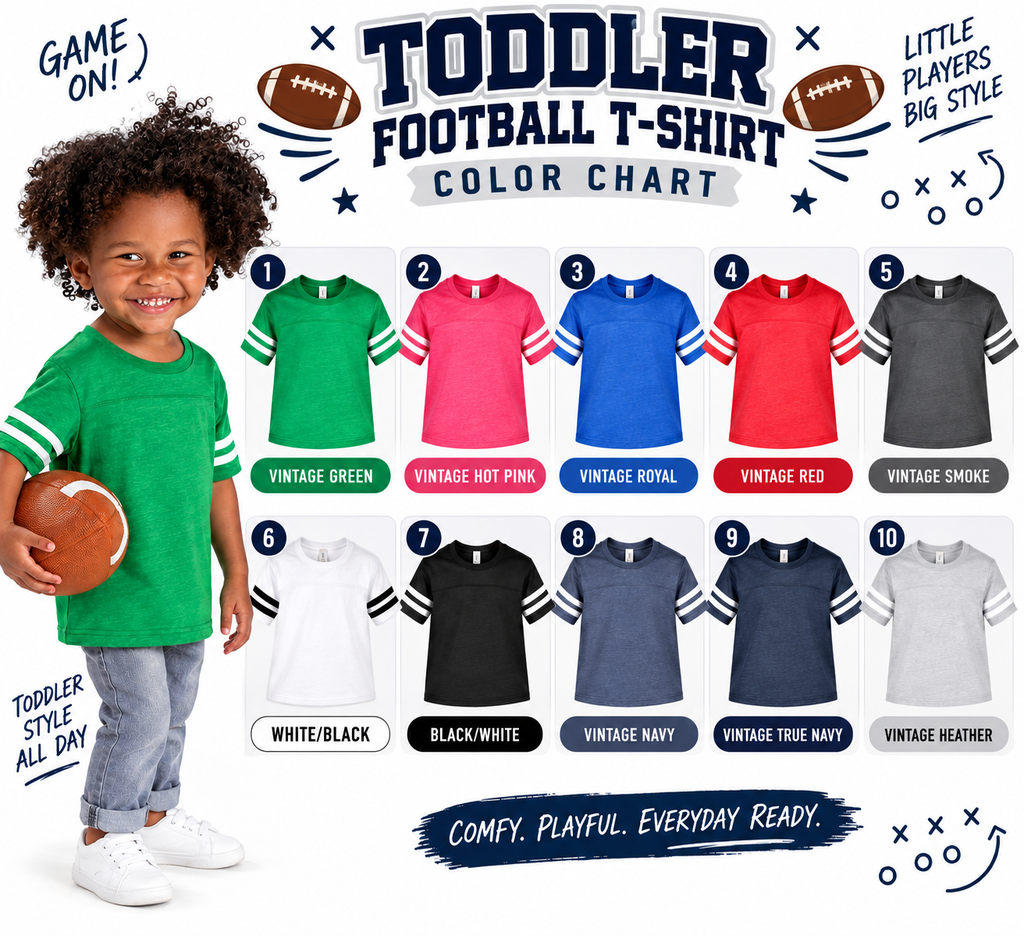 Custom Toddler Football T-Shirt