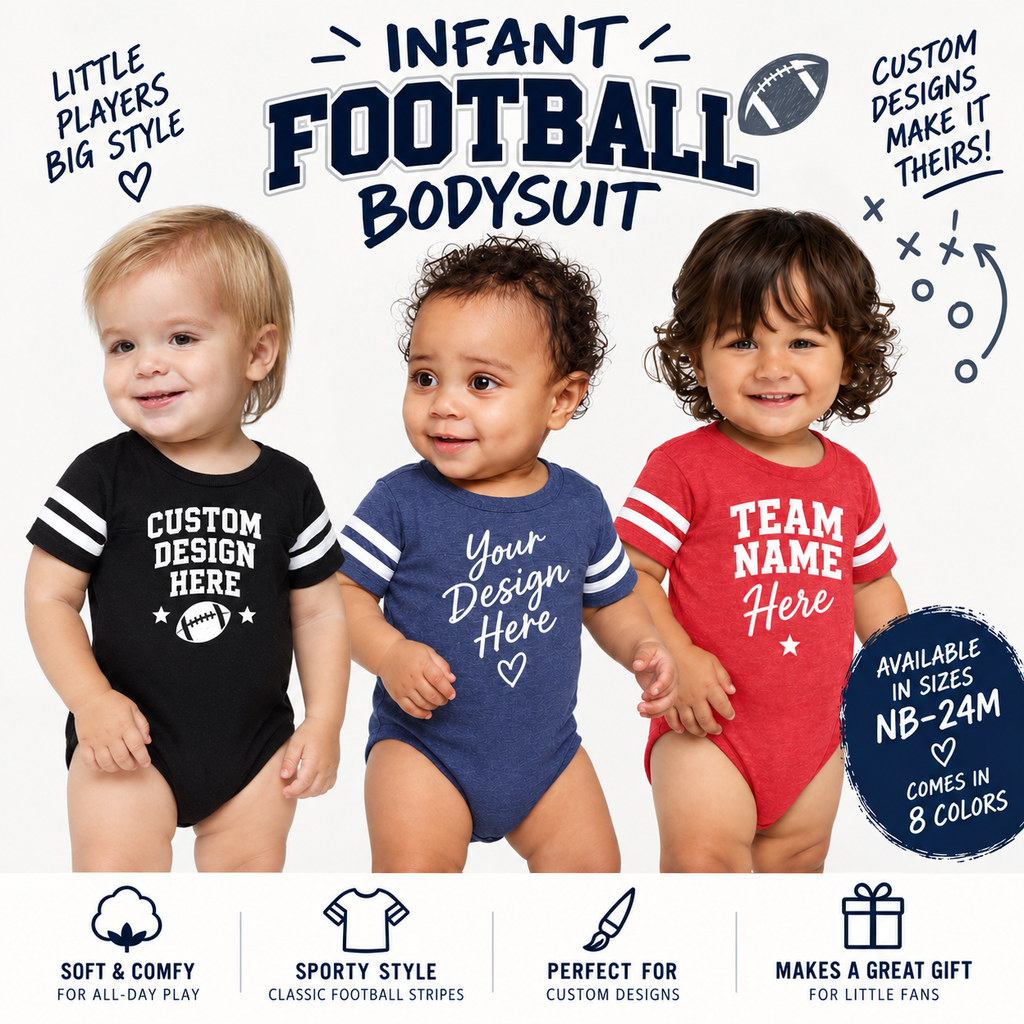 Custom Infant Football Bodysuit