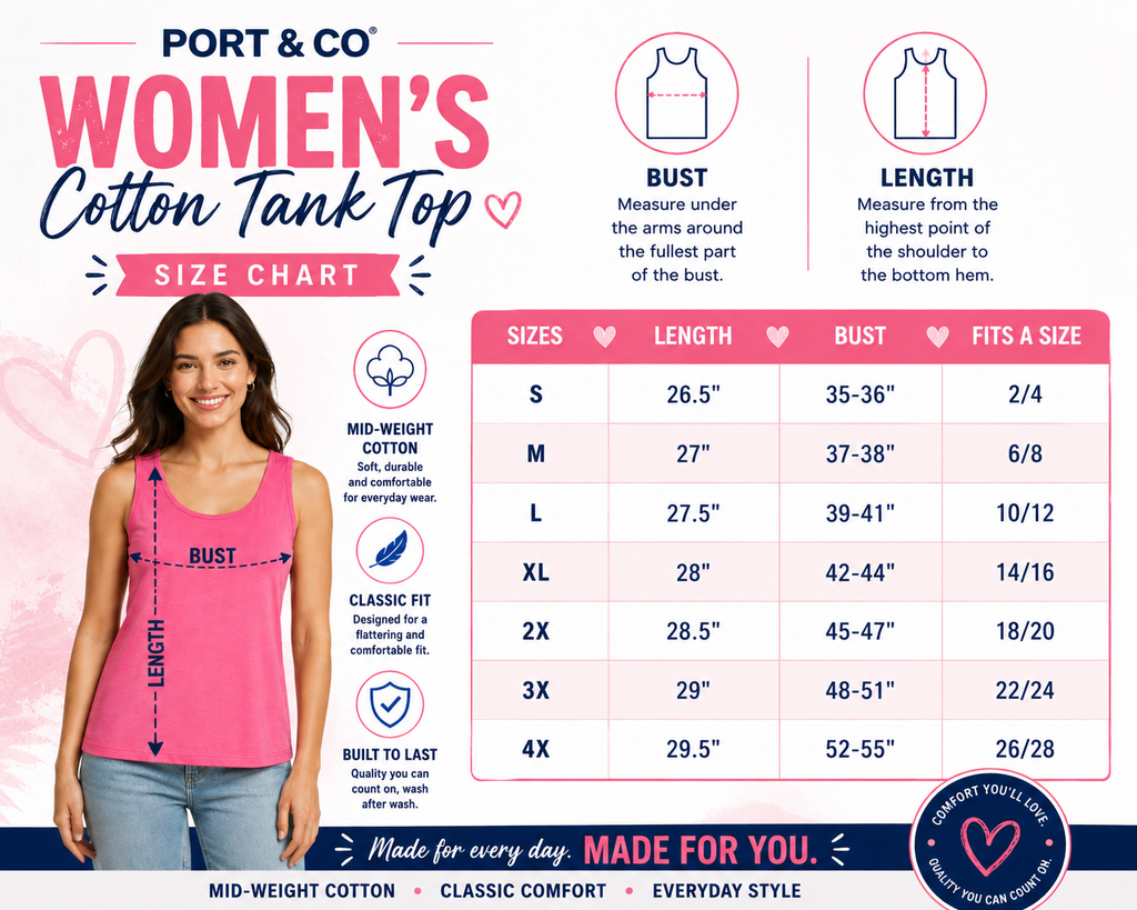 Custom Ladies Cotton Tank Top