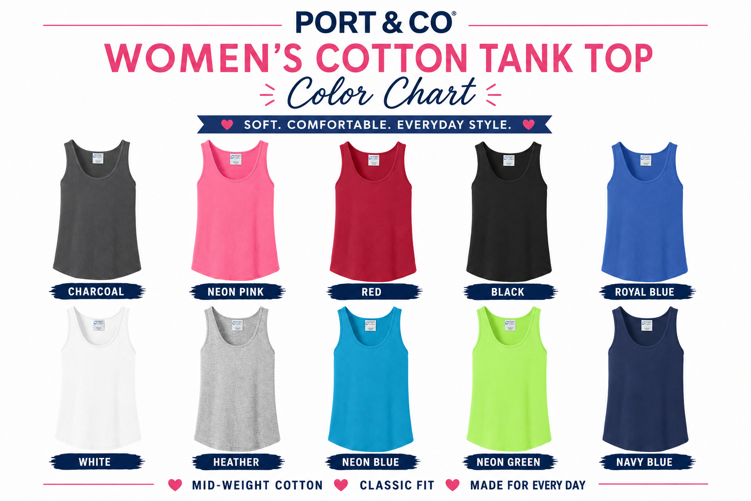 Custom Ladies Cotton Tank Top