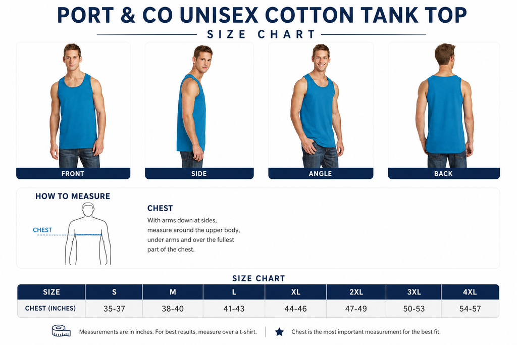 Adult Unisex Cotton Tank Top