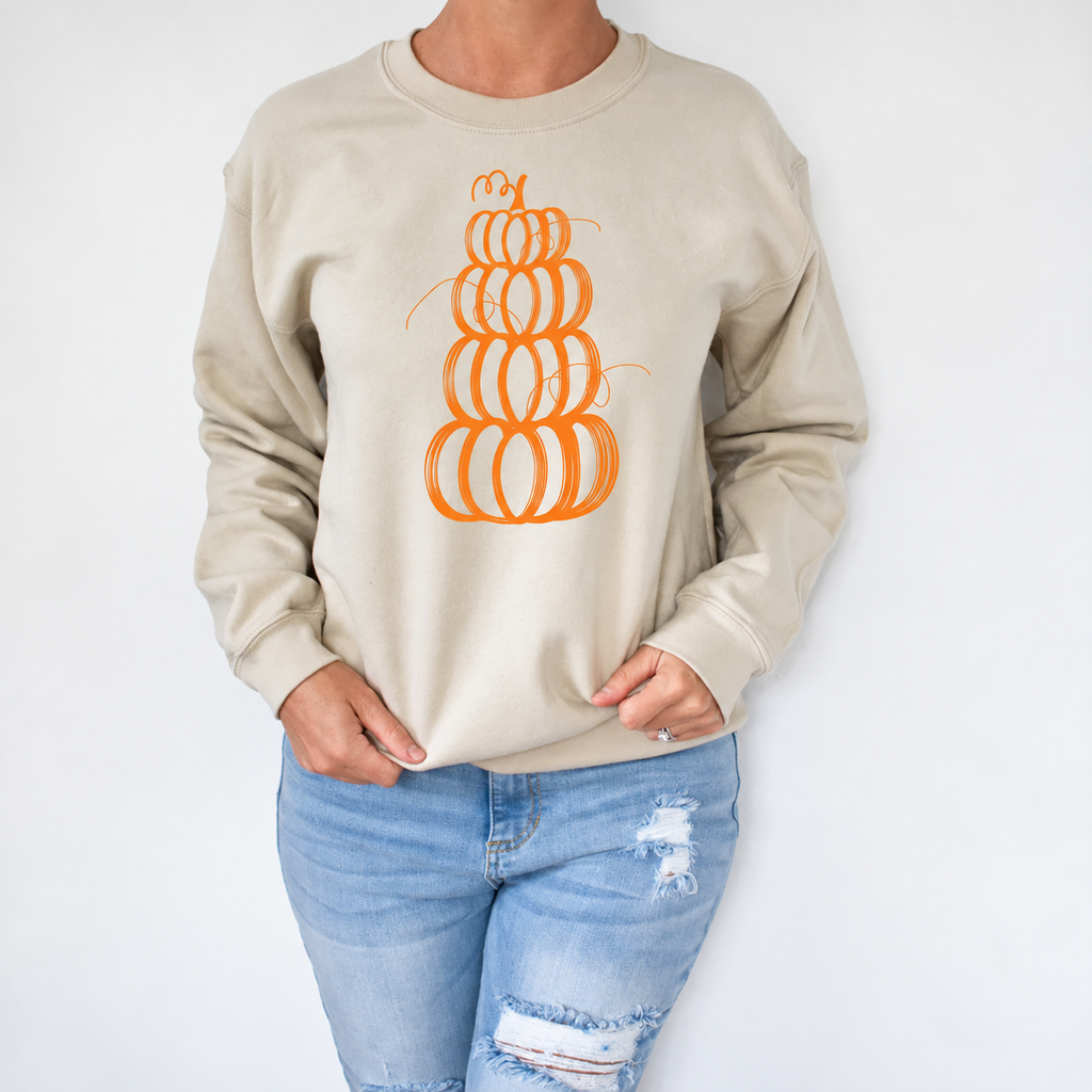 Pumpkin Tower Adult Pullover Sweatshirt
