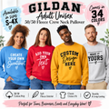 Custom Adult Pullover 50/50 Crew Neck Sweatshirt