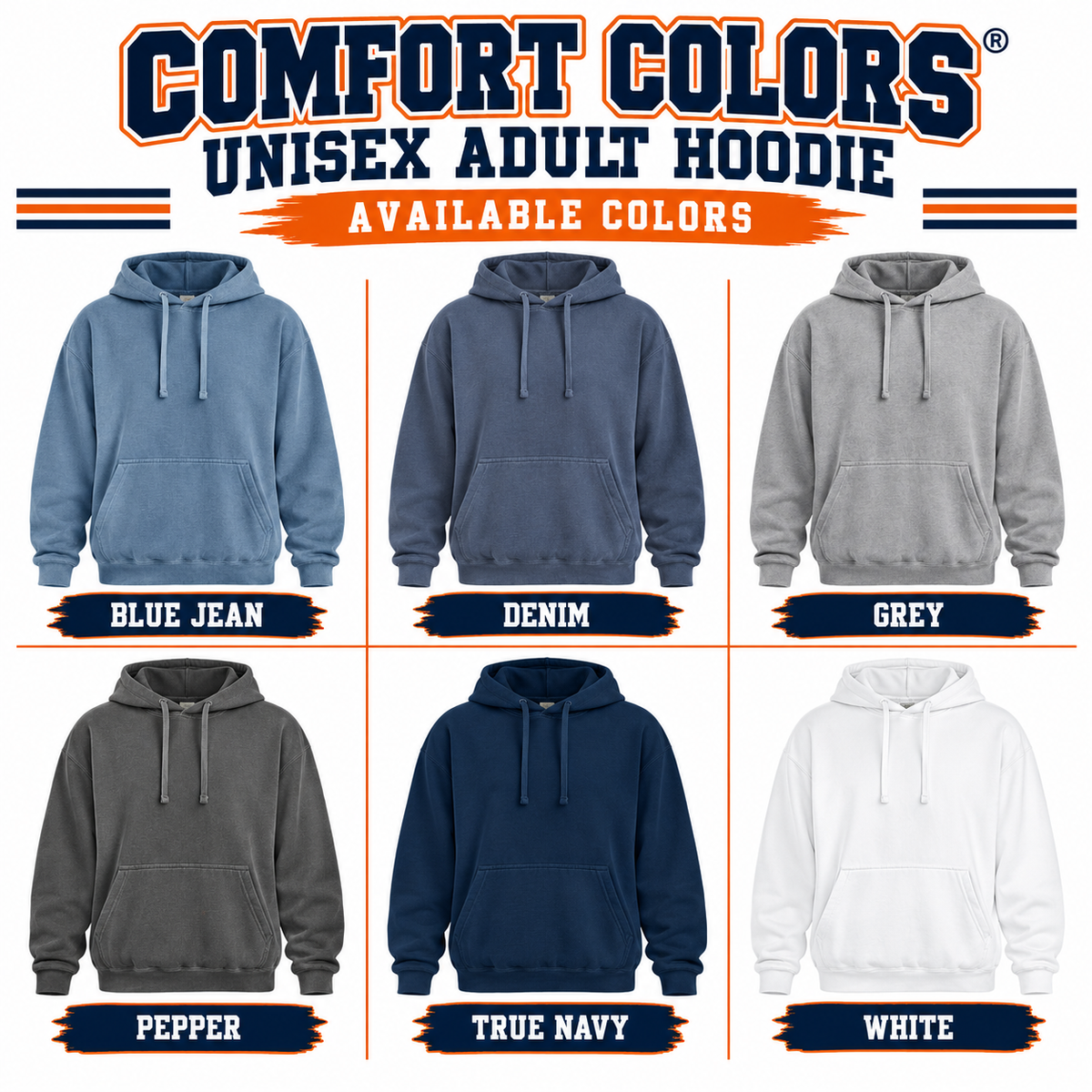 Unisex Comfort Colors Hooded Sweatshirt