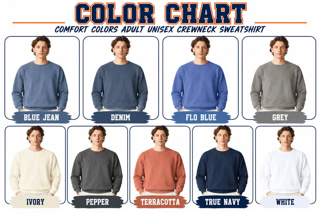 Vipers Unisex Comfort Colors Adult Crewneck Sweatshirt