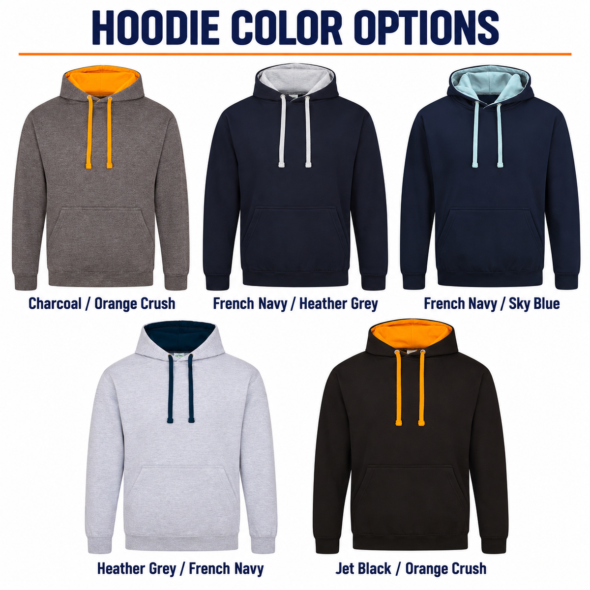 Unisex Adult Varsity Contrast Hoodie