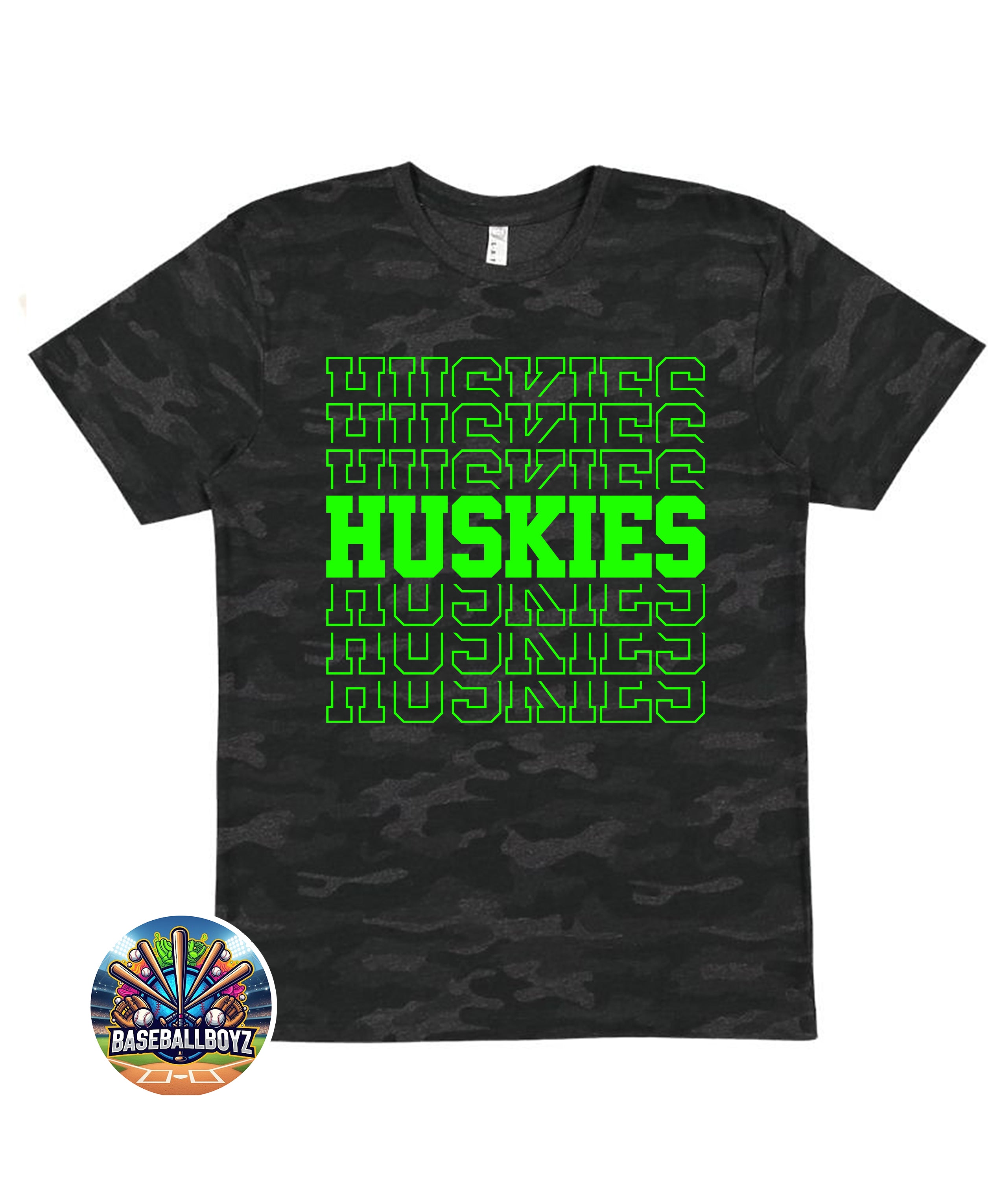 Huskies Stacked Team Graphic T-Shirt