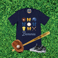 Bananas Coquette Bow Icons Team Graphic T-Shirt