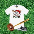 Baseball Christmas Lights Graphic T-Shirt