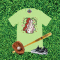 Baseball Snack Christmas Trees Graphic T-Shirt