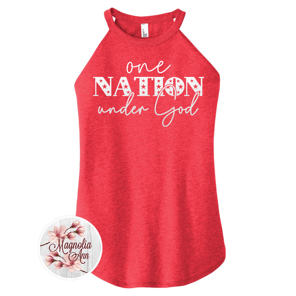 One Nation Under God Rocker Tank Top