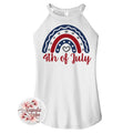 4th of July Rainbow Rocker Tank Top