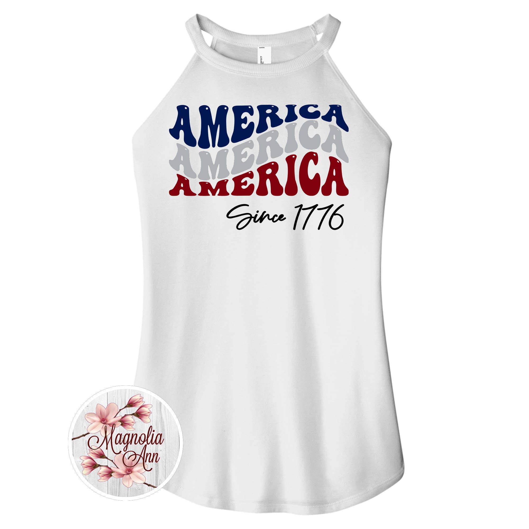 America Since 1776 Rocker Tank Top