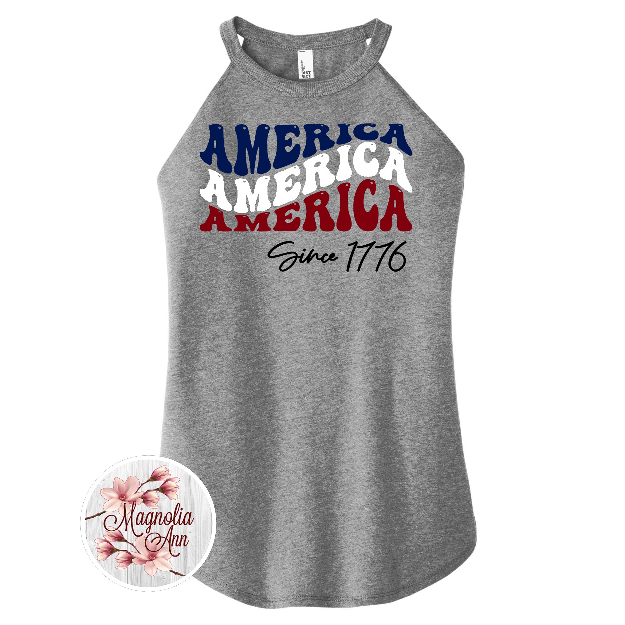 America Since 1776 Rocker Tank Top