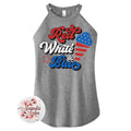 Red White And Blue Patriotic Rocker Tank Top