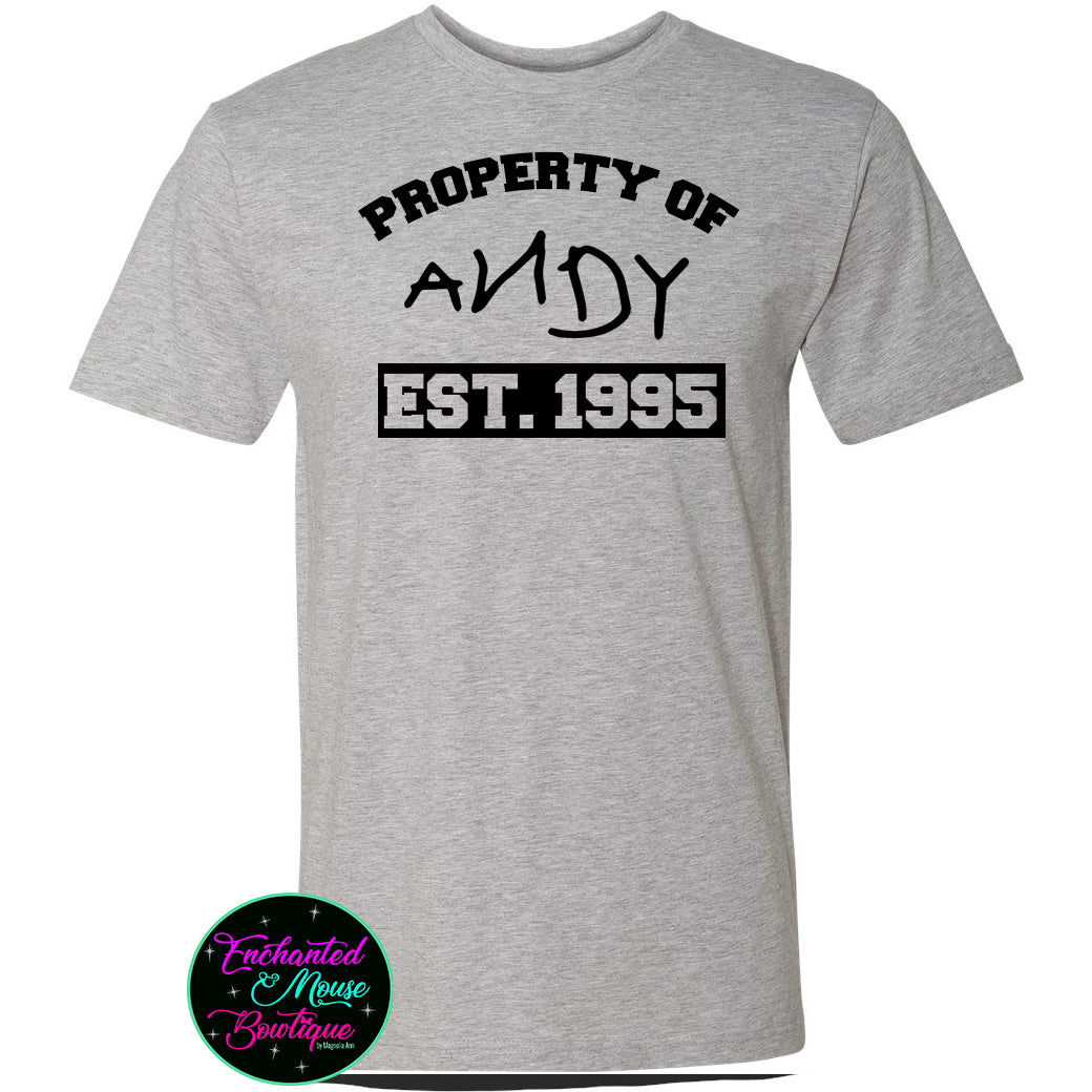 Property of Andy Toy Story T-Shirt