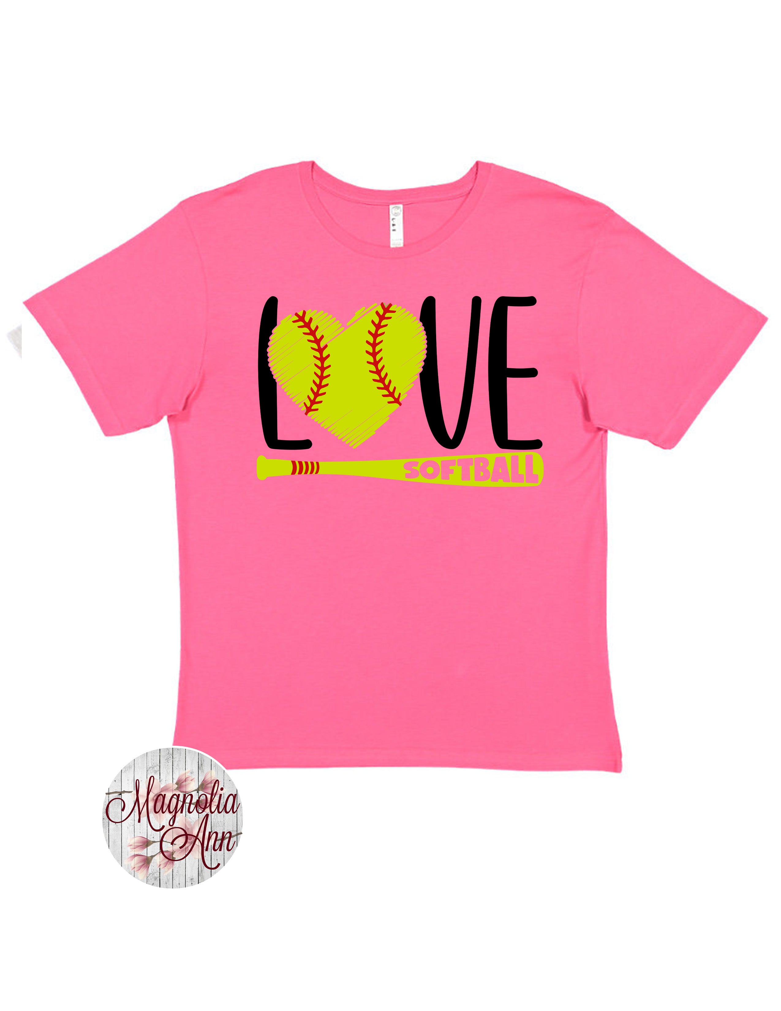 Love Softball Graphic T-Shirt