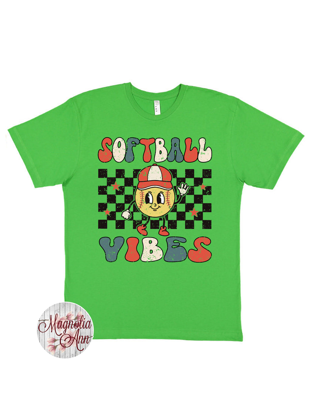 Retro Softball Vibes T-Shirt