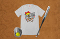 Retro Softball Mama Graphic T-Shirt
