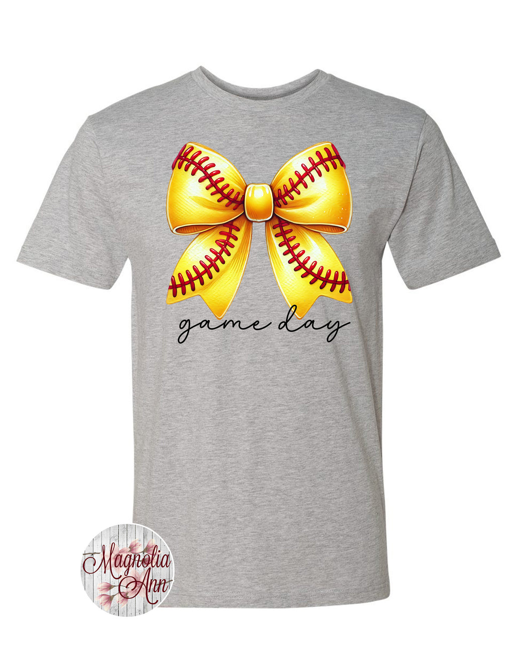 Game Day Softball Bow T-Shirt