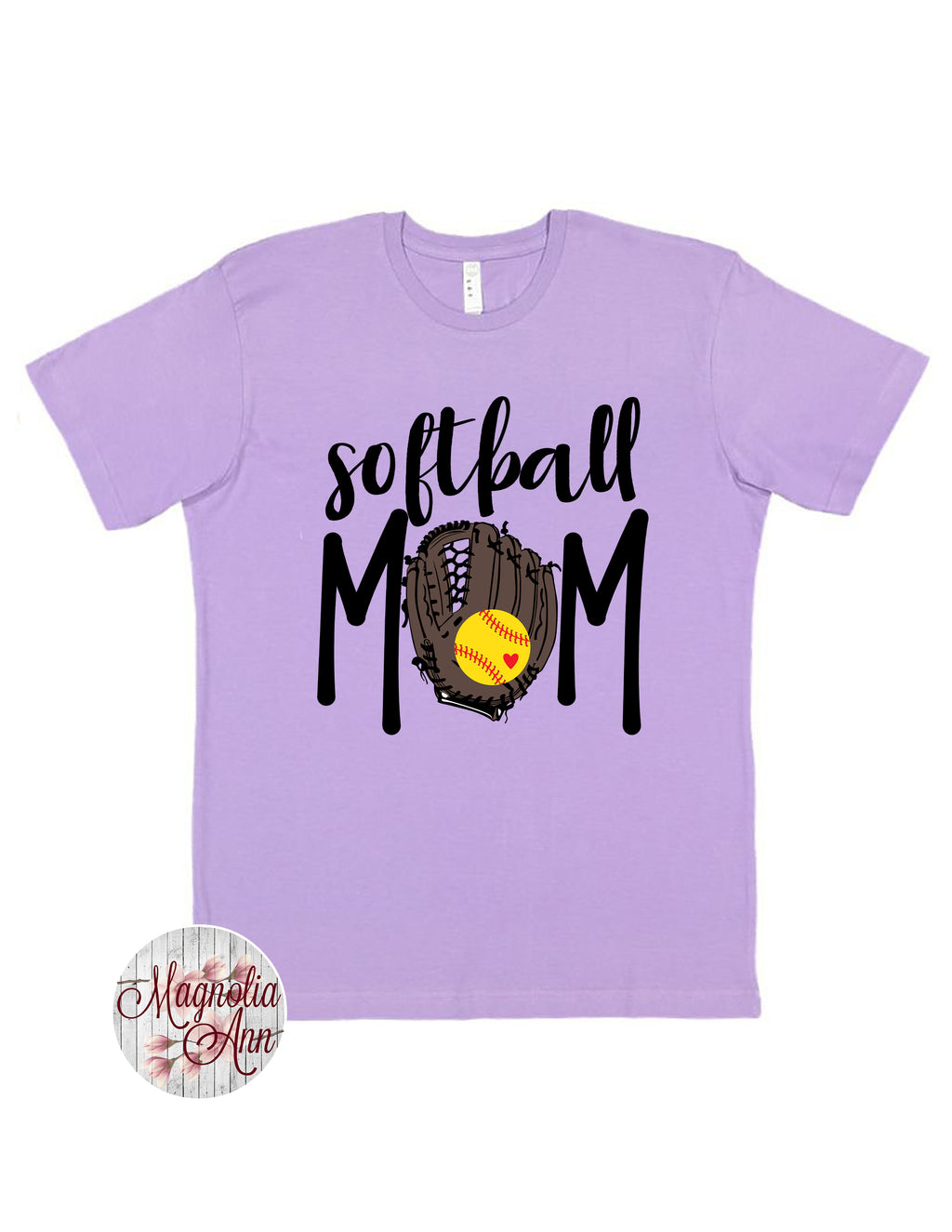 Softball Mom Glove Graphic T-Shirt